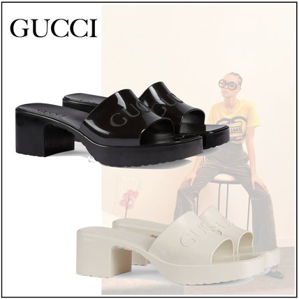 GUCCI WomenS Rubber Slide Sandal 624730 J8700 1000 