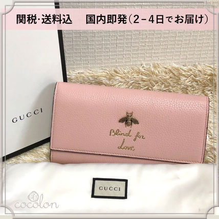 GUCCI Plain Leather Long Wallets 454070 A7M0T 5909 