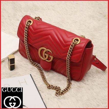 GUCCI GG Marmont 2020 SS Gg Marmont Small Matelasse Shoulder Bag 443497 DTDIT 6433 