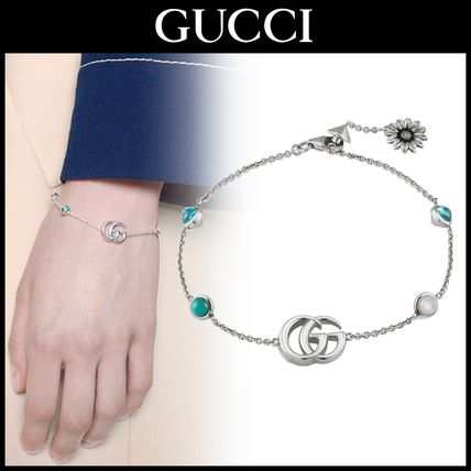 GUCCI 2018 19AW Double G Flower Bracelet 527393 J8474 8517 
