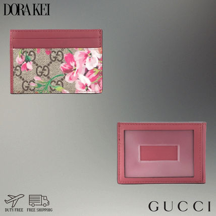 GUCCI Flower Patterns Card Holders 