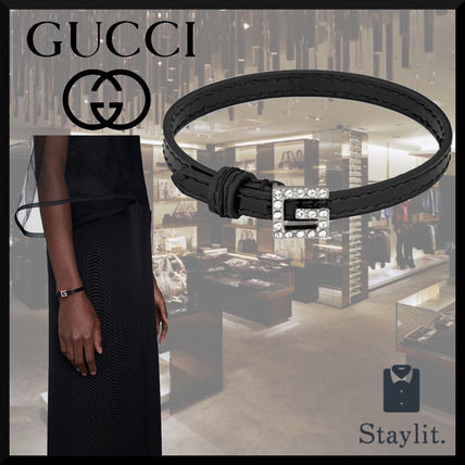 GUCCI 2020 SS Casual Style Street Style Leather Party Style With Jewels 