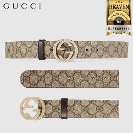 GUCCI 2020 SS Gg Supreme Belt With G Buckle 370543 KGDHG 9643 