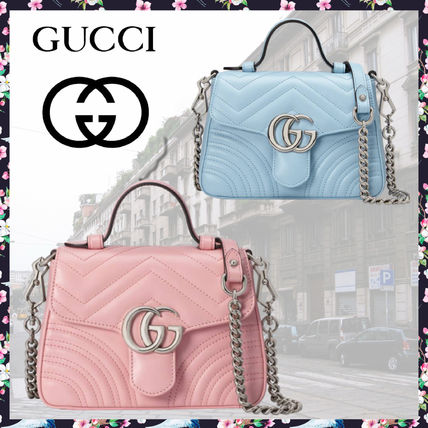 GUCCI GG Marmont 2020 SS Gg Marmont Mini Top Handle Bag 547260 DTDIP 5815 547260 DTDIP 4928 