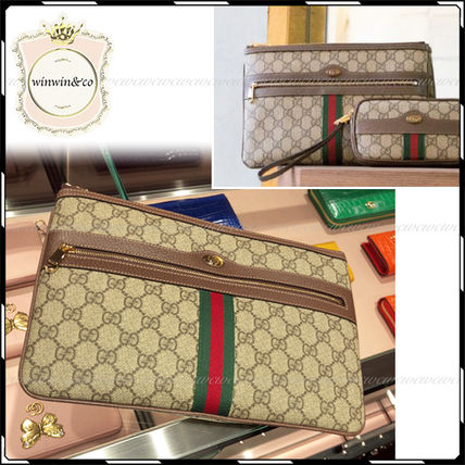GUCCI Ophidia 2018 SS Canvas Party Style Clutches 