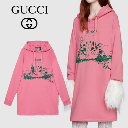 GUCCI 2020 SS Long Sleeves Cotton Long HoodiesSweatshirts 