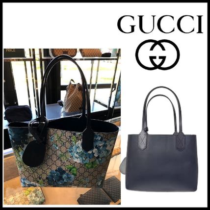 GUCCI GG Supreme Flower Patterns Monogram Logo Totes