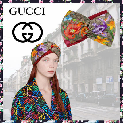 GUCCI 2020 SS Gg Flora Print Head Band 609319 3GC02 9774 