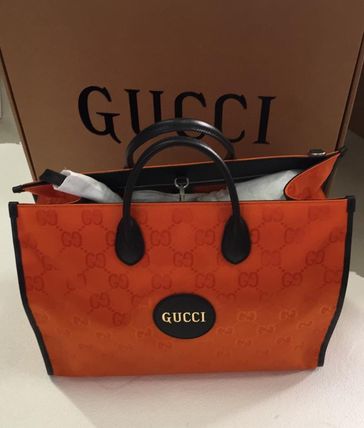 GUCCI 2020 21AW A4 Logo Totes 
