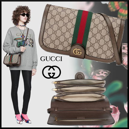 GUCCI 2019 Cruise Monogram Canvas Blended Fabrics 2WAY Elegant Style Crossbody 548304 96IWT 8745 