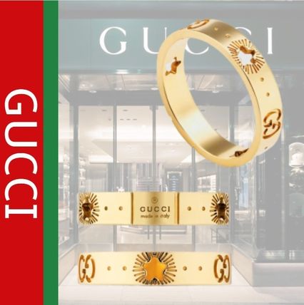 GUCCI 2020 21AW Icon Yellow Gold Ring With Stars