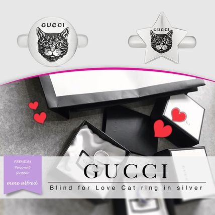 GUCCI Star Silver Elegant Style Rings 