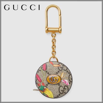 GUCCI Ophidia Ophidia Gg Flora Measuring Tape Keychain 598666 92YDC 9799 