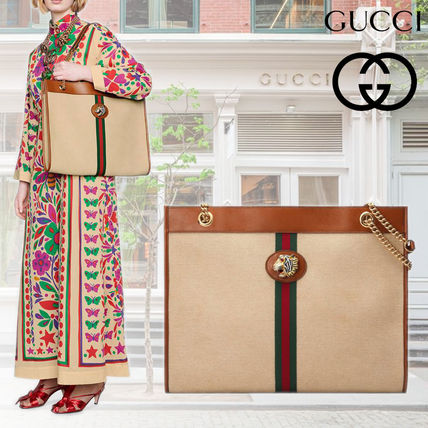 GUCCI Plain Leather Oversized Totes 537219 98BDX 9684 