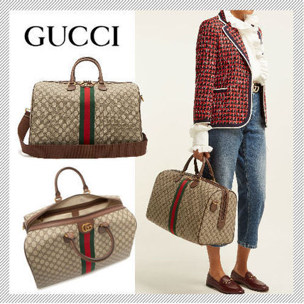 GUCCI Ophidia 2018 19AW Canvas A4 2WAY Logo BostonDuffles 