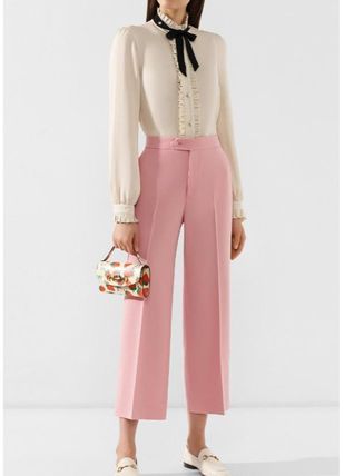 GUCCI 2018 19AW Casual Style Long Sleeves Elegant Style ShirtsBlouses 