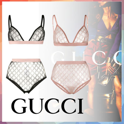 GUCCI 2020 SS Cotton Logo Lingerie Sets 621257XJBVY1000 621257XJBVY5101 