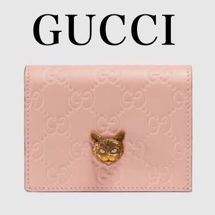 GUCCI Monogram Leather Small Wallet Logo Folding Wallets 548057 0G6FT 5877 