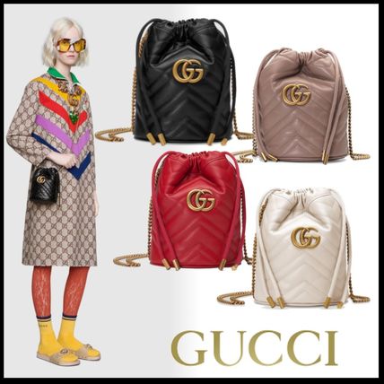 GUCCI GG Marmont 2019 20AW Casual Style Chain Party Style Purses Elegant Style 