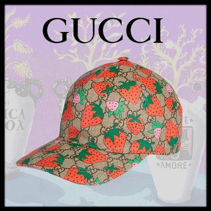 GUCCI 2020 SS Unisex Blended Fabrics Street Style Caps 584412 3HH36 8472 