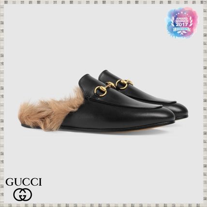 GUCCI Princetown 2019 SS Princetown Leather Slipper 397749DKHH01063 