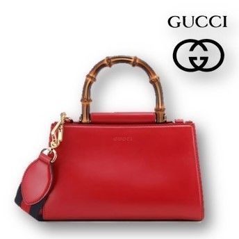GUCCI Nymphaea 2WAY Plain Leather Office Style Elegant Style Crossbody Logo 