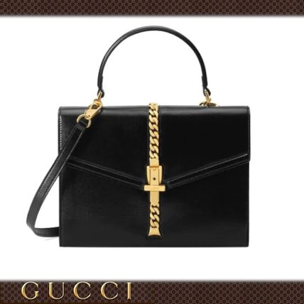 GUCCI 2020 SS Casual Style 3WAY Chain Plain Leather Party Style 6027811DB0G 