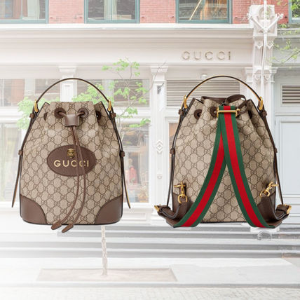 GUCCI GG Supreme Neo Vintage Gg Supreme Backpack 473875 K9RHT 8856 
