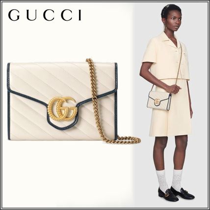 GUCCI GG Marmont Gg Marmont Mini Chain Bag 573807 0OLFX 9085 