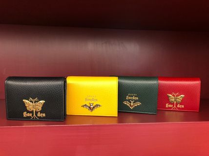 GUCCI 2020 SS Other Animal Patterns Folding Wallet Logo Folding Wallets 