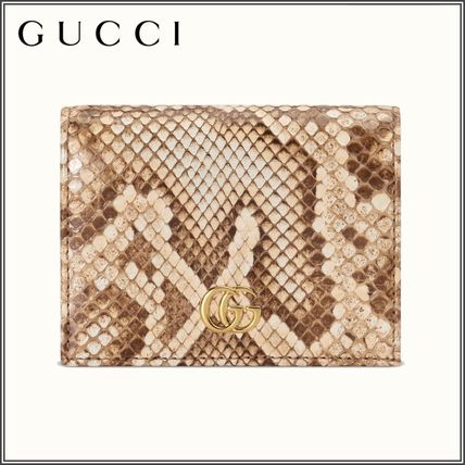 GUCCI GG Marmont Gg Marmont Python Card Case Wallet 456126 LZLIG 8169 