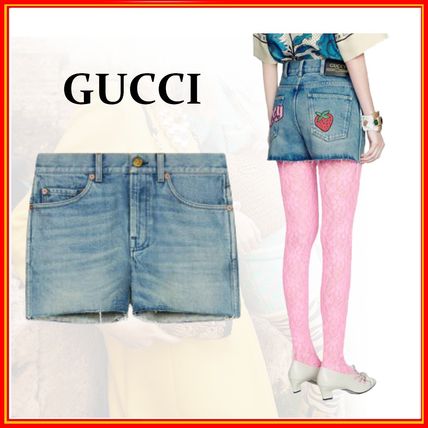 GUCCI Denim Shorts With Patches 502798 XD909 4206 