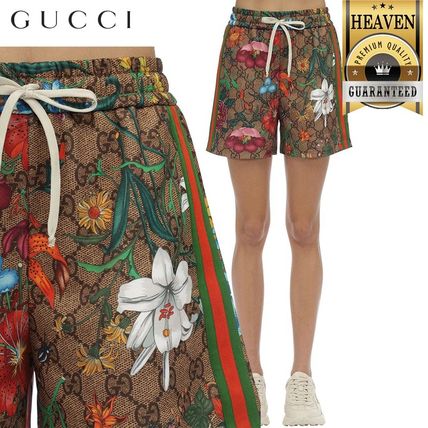 GUCCI GG Supreme 2020 SS Gg Flora Print Shorts 605473 XJB9I 2103 