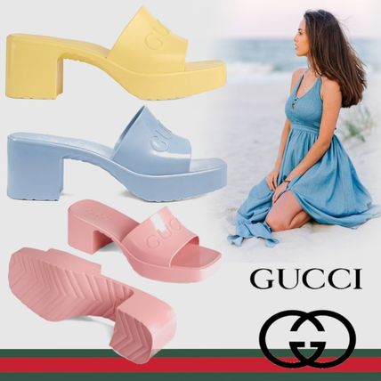 GUCCI 2020 SS WomenS Rubber Slide Sandal