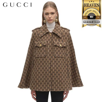 GUCCI 2020 SS Gg Wool Cape 610488 XKA5U 9751 