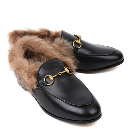 GUCCI Jordaan 2018 19AW Logo LoaferMoccasin Shoes 