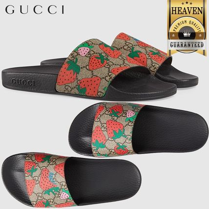GUCCI 2020 SS Gg Gucci Strawberry Slide Sandal 408508 G2200 8919 
