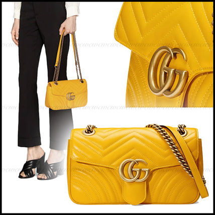 GUCCI GG Marmont 2016 17AW Elegant Style Shoulder Bags 