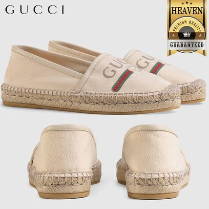 GUCCI 2020 SS Gucci Logo Canvas Espadrille 525882 9SJ10 9074 