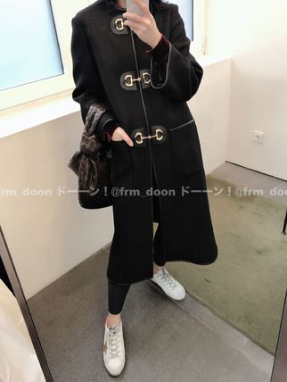 GUCCI 2020 SS Wool Plain Medium Coats 594821 Z8AH6 1000 