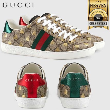 GUCCI GG Supreme 2020 SS WomenS Ace Gg Supreme Sneaker With Bees 550051 9N020 8465 