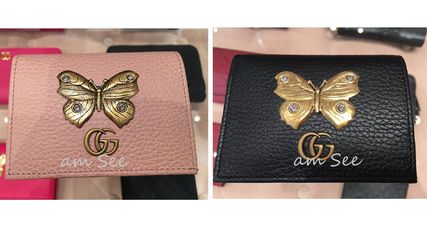 GUCCI Plain Folding Wallet Small Wallet Logo Folding Wallets 499361 