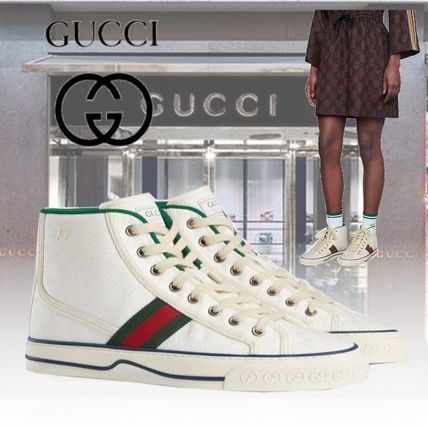GUCCI 2020 21AW Rubber Sole Casual Style Plain Low Top Sneakers