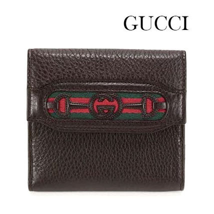 GUCCI Leather Folding Wallet Logo Folding Wallets 295352 A7MAG 2061 