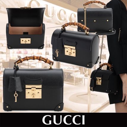GUCCI 2020 SS Calfskin 2WAY Plain Elegant Style Crossbody Handbags 