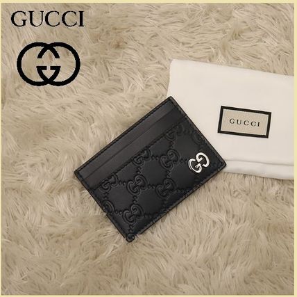 GUCCI 2020 SS Leather Card Holders 