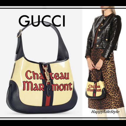 GUCCI 2020 SS Monogram Casual Style Canvas Blended Fabrics Leather 