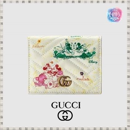 GUCCI GG Marmont 2020 SS Online Exclusive Disney X Gucci Gg Marmont Card Case Wallet 6167681TZAM9183 