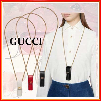 GUCCI 2020 SS Leather Logo Accessories 