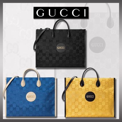 GUCCI 2020 21AW Monogram Unisex Nylon A4 Totes 